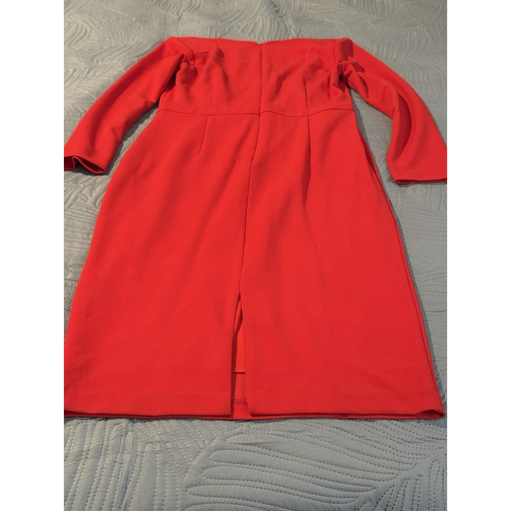 Alexia Admor Women's Red Long Sleeve Dress Size L Regular - Picture 8 of 9